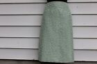 NEW LAFEMME GILAR WOMEN'S SILK SKIRT SIZE 10 COLOR GREEN EMBROIDERED