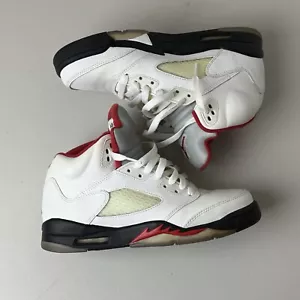 Air Jordan 5 Retro Fire Red Silver Tongue GS Größe 6,5Y 440888-102 Damengröße 8,5. - Bild 1 von 12