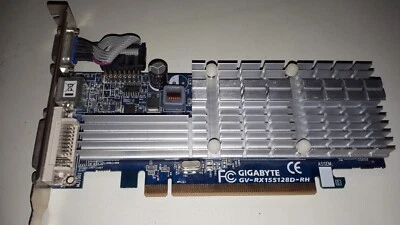 128MB Gigabyte GV-RX155128D-RH PCIe graphics card DVI & VGA - Image 1 of 3