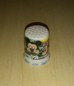 1986 Vintage Walt Disney Tree for Two Annual Thimble Schmid Mickey Minnie Mouse - Picture 1 of 5
