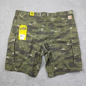 Carhartt Shorts Camo Green Mens 44 Rugged Flex Canvas Cargo 11 L Outdoor NWT B - Picture 1 of 19