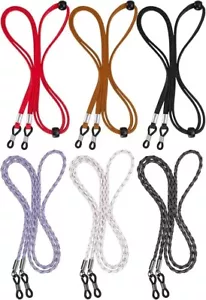 BILIONE Eyeglass Strap, 6Pcs Premium Glasses Holder Chains, Multicolor Eyewear - Picture 1 of 6