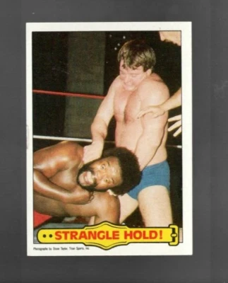 1985 Topps WWF ROWDY RODDY PIPER & JUNKYARD DOG "Strangle Hold!" card #40 NM/MT - Image 1 of 2