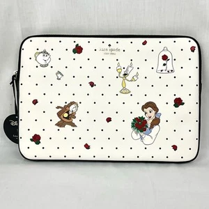 Disney Laptop Sleeve Beauty And The Beast Universal Laptop Sleeve Kate Spade New - Picture 1 of 5