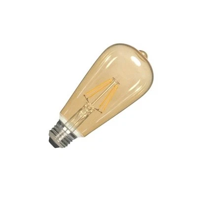SATCO S9579 6.5W(60W EQ) 120V ST19 E26 BASE VINTAGE LED 2300K AMBER (PACK OF 6) - Image 1 of 2