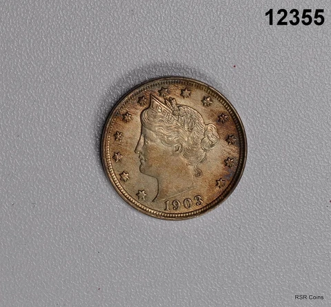 1903 LIBERTY NICKEL CHOICE BU CORRODED REVERSE #12355 Cover