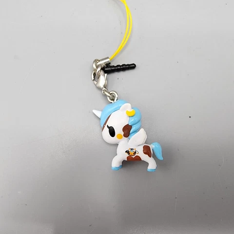 Tokidoki Unicorno Mooka Frenzies Mini Charm Hanging White Blue Brown Cover