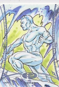 2014 Marvel Premier Parallel Base Sketch Card #19 Iceman Bowie - Picture 1 of 1