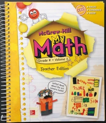 Kindergarten - MY MATH - TEACHER'S EDITION  (Vol. 2)  (2014, McGraw-Hill) - Image 1 of 4