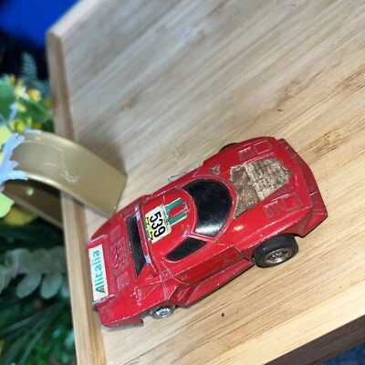 Литой под давлением красный винтажный автомобиль Lancia Alitalia Stratos Rally Monte Carlo масштаб 1:45 - Изображение 1 из 4