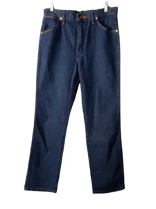 Wrangler Cowboy Cut Slim Fit 936 PWD Men's 32x32 Dark Wash Jeans New - Picture 1 of 7
