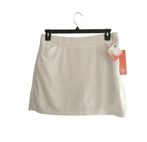 Falda corta Hearts Of Palm Mango Tango Golf UPF 50 para mujer talla M pequeña blanca nueva con etiquetas - Imagen 1 de 16