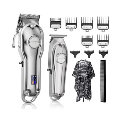 Kit Tagliacapelli Uomo Professionale in acciaio inox + Regola Barba PRO - Immagine 1 di 4