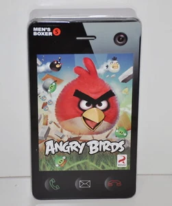 Angry Birds Men's Size Small Cotton Boxers 28"-30" Waist in Tin Gift Box New - Picture 1 of 4