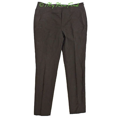 Pantalones de vestir Vince Camuto Nordstrom 6 ajustados rectos cremallera lateral negros NUEVOS B43 Foto 1 de 2
