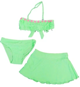 Mädchen 3-Teiler Bikini Set Rock Größe 110 116 122 128 134 140 146 152 158 164 - Bild 1 von 1