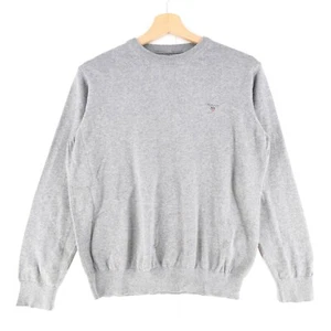 GANT Boys Grey Crew Neck 100% Cotton Jumper Sweater Size 15 Years 170 cm - Picture 1 of 10