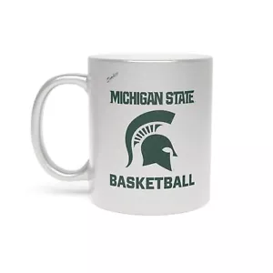 Michigan State Spartans Basketball Metallic Tasse (Silber) - Bild 1 von 5