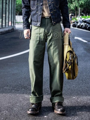 Red Tornado Army OG-107 Fatigue Pants Cotton Sateen Casual Trousers Relaxed Fit - Image 1 of 4