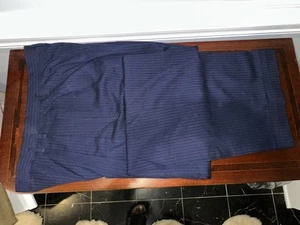 VESTIDO PLISADO HOMBRE A MEDIDA, 100% LANA, RAYAS AZULES, PANTALONES Talla: 34 - Imagen 1 de 7