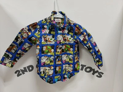 Camisa manga larga vintage Pee-Wee Herman Brand Boy abotonada dibujos animados 1989 Foto 1 de 4