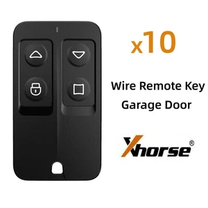 XHORSE XKGMJ1EN Garage Door Universal Remote Key 4 Buttons 10pcs/lot - Picture 1 of 7