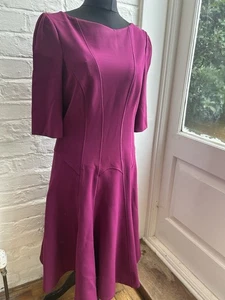 Amanda Wakeley Kleid Größe 16, pucefarbenes Kleid Klasse A Zustand - Bild 1 von 12