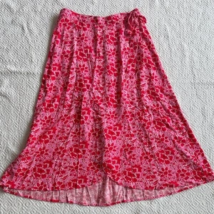 Neu ohne Etikett J. Crew Midirock Wickeloptik Azalea Belvedere rot Größe M - Bild 1 von 9