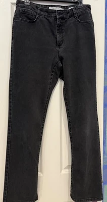 Ladies Jones New York Black Straight Leg Jeans Size 12 - Image 1 of 4