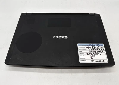 Sager P750TM1 Gaming Laptop, i7-8700K, 3.7GHz, 64GB RAM, 1TB NVMe, Win 10, No AC - Image 1 of 4