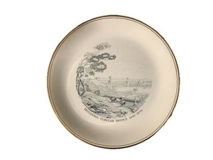 Limited Edition Plate Of Britannia Tubular Bridge 1850-1970 Menai Bridge - Picture 1 of 2