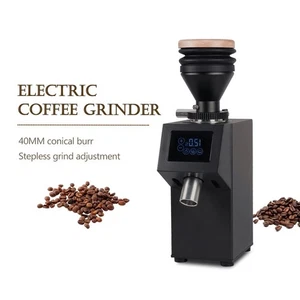 Electric Coffee Grinder 40mm Conical Burr with Touchscreen Bean Mill 19 Gears - Picture 1 of 13