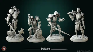 skeleton miniatures - White werewolf Tavern - DnD miniatures - Role Playing Gam - Bild 1 von 6