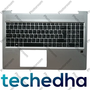 HP ProBook 450 455 G6 G7 Palmrest Handrest Upper Top Case UK Keyboard - Picture 1 of 2