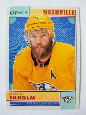 2022-23 O-Pee-Chee Hockey OPC Retro #352 Mattias Ekholm - Nashville Predators - Image 1 of 2