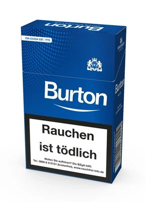 Stangen Burton Blue Naturdeckblatt Cigarillos L-Box - Bild 1 von 4