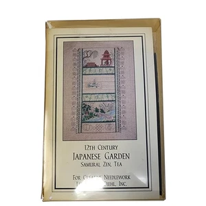 Kit punto croce giardino giapponese Liz Turner Diehl XII secolo filo interdentale - Foto 1 di 15