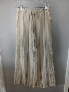 Ipekci Damenhose cremefarben transparent gefüttert weites Bein Größe 2 - Bild 1 von 10