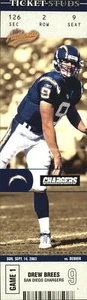 2003 Fleer Authentix Ticket Studs #12TS Drew Brees - NM-MT - Picture 1 of 2