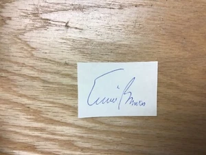 Ernie Banks Chicago Cubs Autograph on Paper - Picture 1 of 2