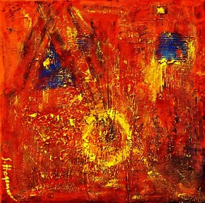 Gemälde, Original, Untergrund gespachtelt, Acryl, Keilrahmen, Leinwand, abstrakt - Bild 1 von 1