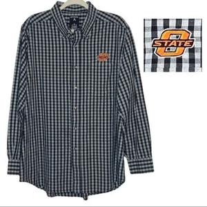 Antigua Oklahoma State Long Sleeved Button Down Men's Shirt Size XL - Picture 1 of 11