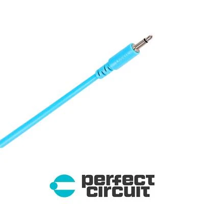 LMNTL 12" 3.5mm Eurorack Modular Synth Patch CABLE - BLUE - PERFECT CIRCUIT