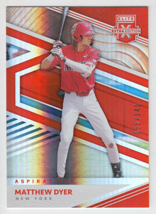 2020 PANINI ELITE EXTRA EDITION MATTHEW DYER /149 ORANGE ASPIRATIONS #121
