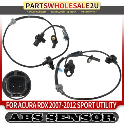 2x Front Left & Right ABS Wheel Speed Sensors for Acura RDX 2007 2008-2012 SUV - Image 1 of 4