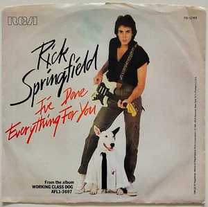 Rick Springfield I've Done Everything For You/Red Hot And Blue Love W/PS NM - Picture 1 of 4