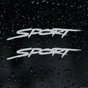 2pcs SPORT Decal Vinyl Sticker | Sports Racing Car Truck Emblem Badge - Picture 1 of 14