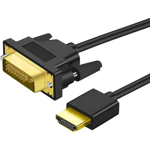 DVI to HDMI Cable DVI-D 24+1 Pin Male to HDMI Male Digital Lead PC to HD TV LCD - Picture 1 of 8