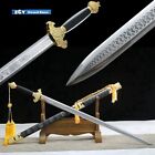 Décoration maison vraies épées chinoises faites main forgeage acier manganèse pleine pince 