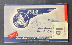 1946 Pan American Airways Airline Passenger Contract Ticket Baggage Stub Bermuda - Picture 1 of 3